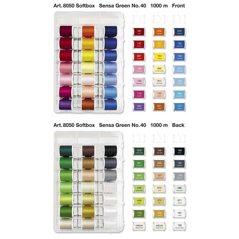 クラフト・布製品 Sedna Madeira - Sensa Green Embroidery & Sewing Thread - 1100yd