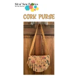 Cork Pattern - Purse/Clutch product shown for scale and identification