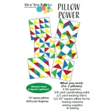 Fat Quarter Pattern - Pillow Power product shown for scale and identification