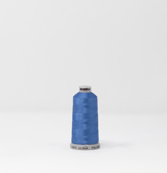 1671 Country Kitchen Blue Madeira Polyneon 40wt 1100 Yard Polyester embroidery thread spool