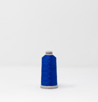 918-1500 5,500 yard cone of #40 weight Black Blue polyester machine  embroidery thread.