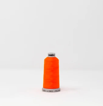 1954 Fluorescent Orangepink Madeira Polyneon 40wt 1100 Yard Polyester embroidery thread spool
