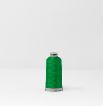1988 Kelly Green Madeira Polyneon 40wt 1100 Yard Polyester embroidery thread spool