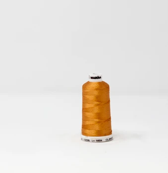 1226 Amber Madeira Classic 1100 Yards Rayon embroidery thread spool style 911-1226
