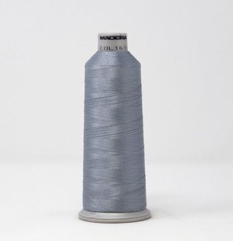 1613 Gull Gray Madeira Polyneon 40wt 5500 Yard Polyester embroidery thread spool style 918-1613
