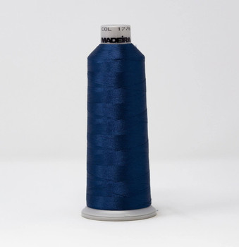 Madeira Polyneon 40wt Polyester Embroidery Thread - 5500 Yard Cone - Color 1776 Independence Blue