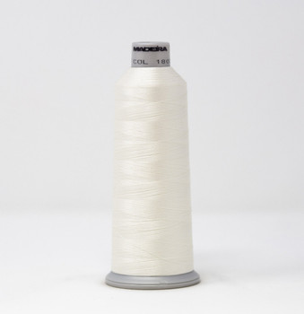 1803 Cream White Madeira Polyneon 40wt 5500 Yard Polyester embroidery thread spool style 918-1803