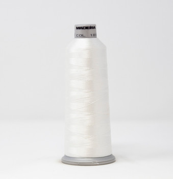 1804 Natural White Madeira Polyneon 40wt 5500 Yard Polyester embroidery thread spool style 718-1804