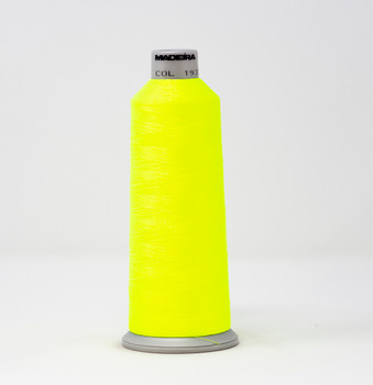 1935 Fluorescent Yellowgreen Madeira Polyneon 40wt 5500 Yard Polyester embroidery thread spool style 918-1935