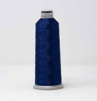 1975 Colonial Blue Madeira Polyneon 40wt 5500 Yard Polyester embroidery thread spool style 718-1975