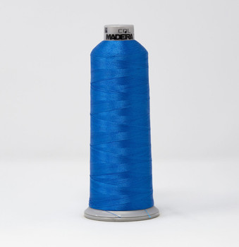 1977 Peacock Blue Madeira Polyneon 40wt 5500 Yard Polyester embroidery thread spool