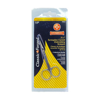 3.5" Turmspitze Embroidery Curve-Point Scissors sewing scissors with visible blade and handles