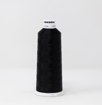 1000 Emerald Black Madeira Classic 5500 Yards Rayon embroidery thread spool