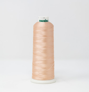1017 Orange Wisp Madeira Classic 5500 Yards Rayon embroidery thread spool detail 2
