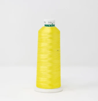 1023 Lemon Madeira Classic 5500 Yards Rayon embroidery thread spool style 910-1023