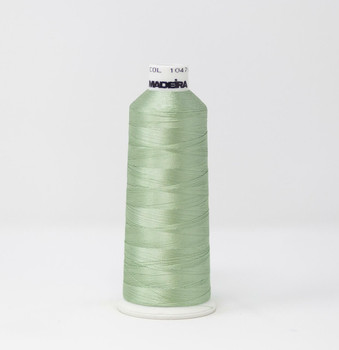 1047 Celadon Madeira Classic 5500 Yards Rayon embroidery thread spool