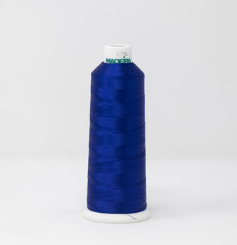 1166 Hanukkah Blue Madeira Classic 5500 Yards Rayon embroidery thread spool detail 2