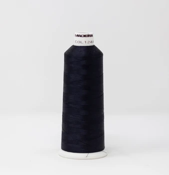 1244 Darkest Night Madeira Classic 5500 Yards Rayon embroidery thread spool style 910-1244