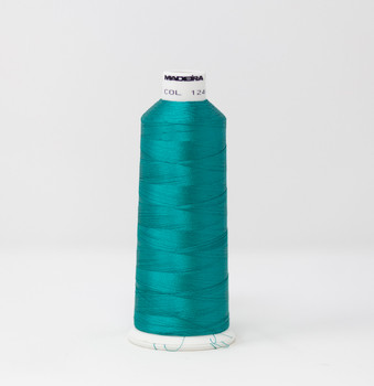 1246 Teal Green Madeira Classic 5500 Yards Rayon embroidery thread spool style 910-1246
