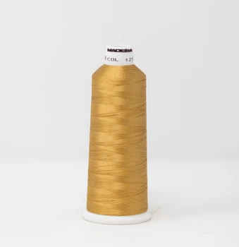 1255 Khaki Madeira Classic 5500 Yards Rayon embroidery thread spool style 910-1255