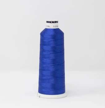 1266 Regal Blue Madeira Classic 5500 Yards Rayon embroidery thread spool style 910-1266