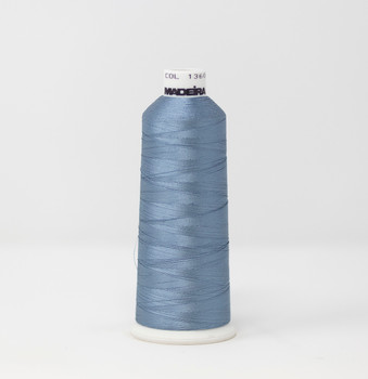 1360 Dusty Blue Madeira Classic 5500 Yards Rayon embroidery thread spool style 910-1360
