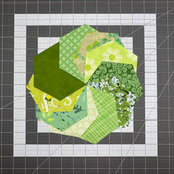 Color Story - Green - 5'' Hexagons product shown for scale and identification