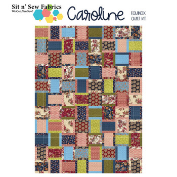 Caroline Equinox quilt kit with coordinating fabric