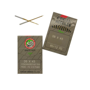 Organ Embroidery Needles 80/12 DBxK5 Titanium Sharp (PD) 10Pk sewing needle package