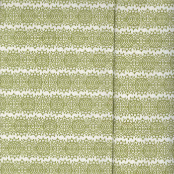 Green Abigail Ella quilting fabric by Benartex