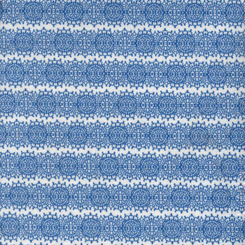 Blue Abigail Ella quilting fabric by Benartex