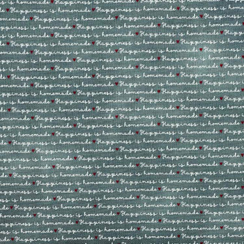 Henry Glass - Bless This Home - Happiness is Homemade - Lt Blue | Sit n' Sew Fabrics By the Yard