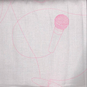 RJR - School Of Rock - Rock Instruments - Cream/Pink | Sit n' Sew Fabrics By the Yard