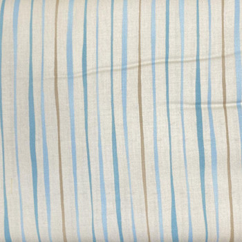 Blue Jardin Gris Stripes quilting fabric by RJR style RJR-2733/2