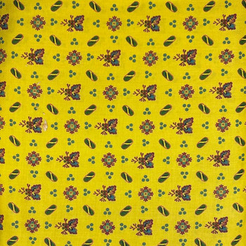 Yellow Farm House Ditsy Floral quilting fabric by Washington Street Studios