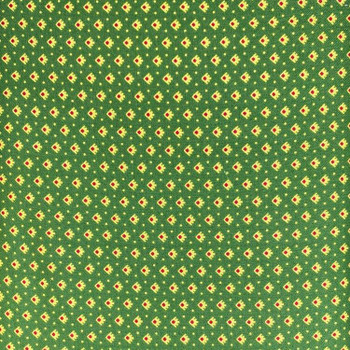 Green Farm House Calico Prints quilting fabric by Washington Street Studios