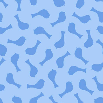 Blue Cottage Blooms Soar quilting fabric by River's Bend