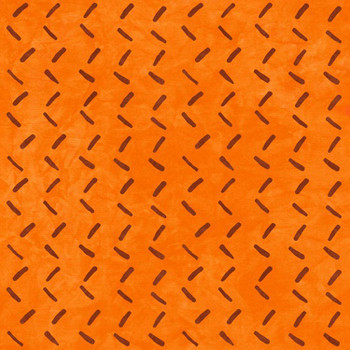 Orange Modern Earth Tracks quilting fabric by River's Bend