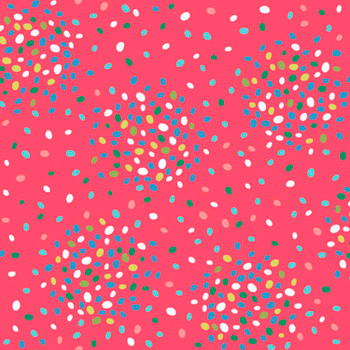 River's Bend - Swirlygig - Seedlings - Raspberry | Sit n' Sew Fabrics By the Yard