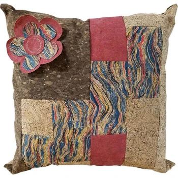 Red Precut Pillow Kit Red quilting fabric by Cork Fabric