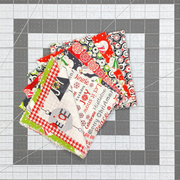 Benartex Let It Snow 5-inch fabric squares in assorted Christmas prints