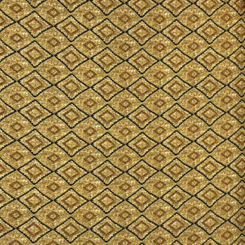 Tan Bear Paws Diamonds quilting fabric by Benartex