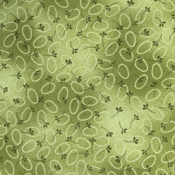 Benartex - Chicks On The Run - Circle Dots - Green | Sit n' Sew Fabrics By the Yard
