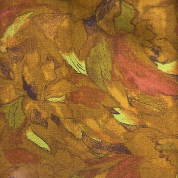 RJR - Burano - Linear Floral - Rust | Sit n' Sew Fabrics By the Yard