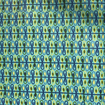 Angel Blue Mirage Loop Stripe quilting fabric by RJR