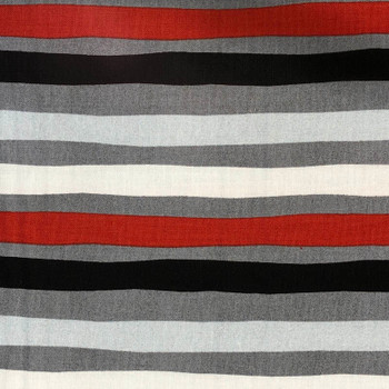 Red/Grey Around Town Wavy Stripes quilting fabric by Studio E