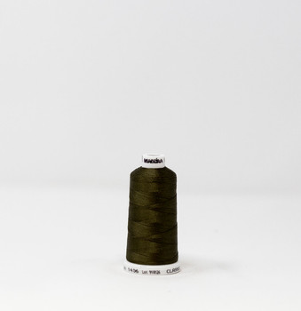 1406 Dark Camo Green Madeira Classic 1100 Yards Rayon embroidery thread spool