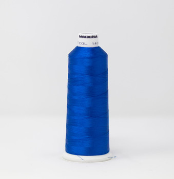 1434 French Blue Madeira Classic 5500 Yards Rayon embroidery thread spool