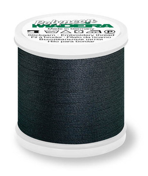 1641 Blue Black Madeira Polyneon 220 Yards Polyester embroidery thread spool