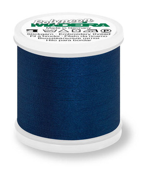 1643 Midnight Blue Madeira Polyneon 220 Yards Polyester embroidery thread spool